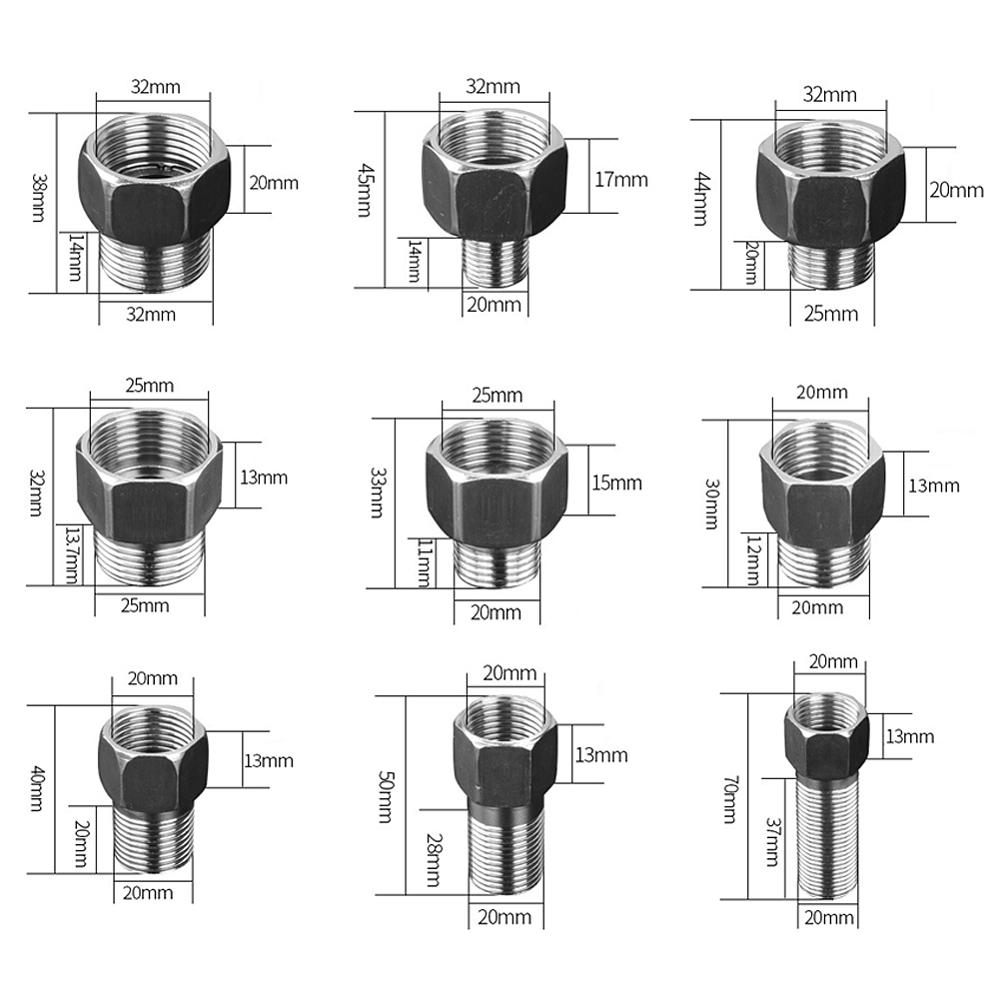 201 Stainless Steel 1/2" 3/4" 1" Female/Male Threaded Water Tank Connectors Gardening Irrigation Accessories Coupling Joints
