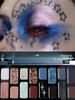 Qianyan Cheeryep Eyeshadow Palette 16 Colors Goth Chameleon Metallic Glitter Blue High Pigment Y2K Smoky Halloween Eye Makeup
