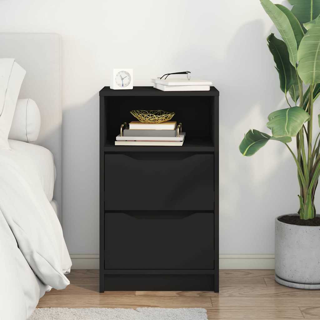 Nightstand Black 40 x 30 x 67 cm Particleboard