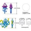 Aquarium Ornament, 2 Pcs Fish Tank Decorations Floating Decor Octopus with Floating Device,Cute Fish Tank Accessories for All Kinds of Simulated