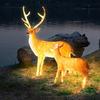 HEIXIE Luminous Sika Deer Landscape Light