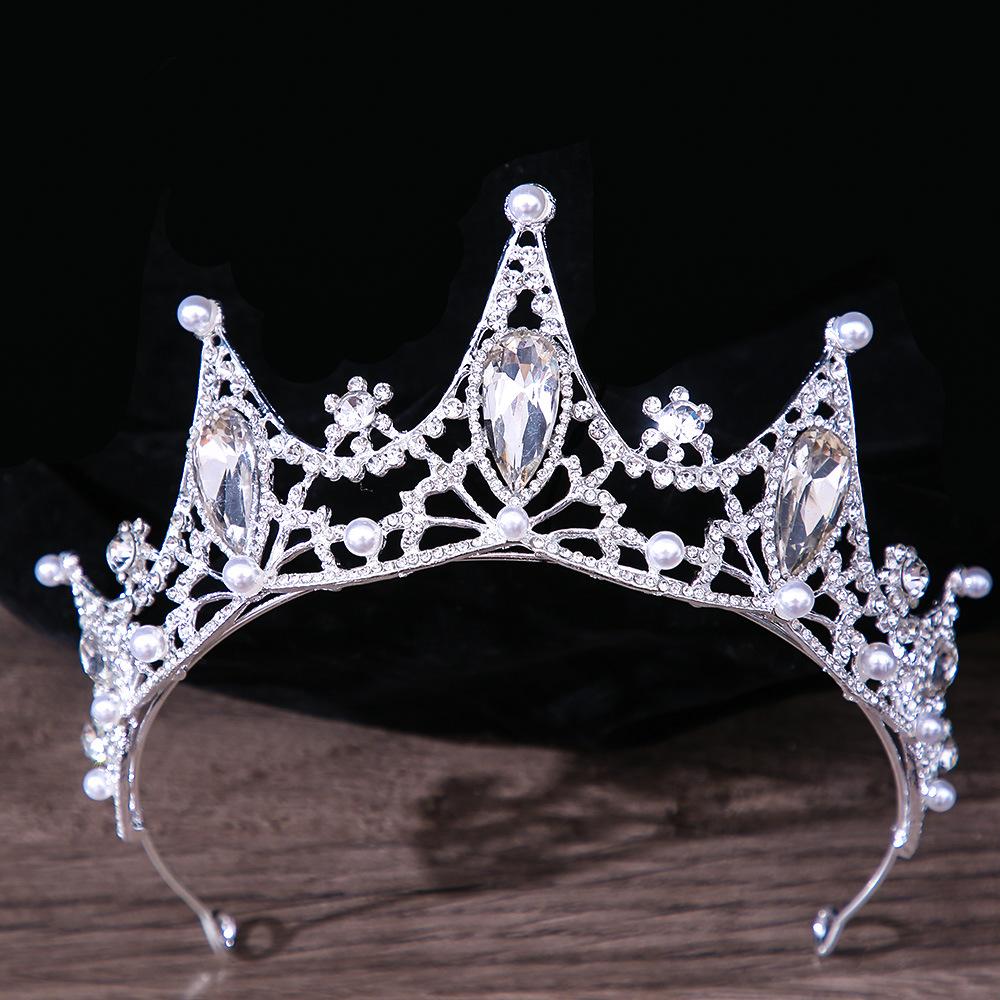 

DIEZI Розкішна кришталева корона-тіара для жінок, дівчат, весільна, елегантна, з кристалами, кольору міді, аксесуари для волосся, циркон