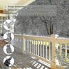 Spuntoni per Piccioni da 5 Metri, 3 File Repellente per Piccioni in Plastica Repellente per Uccelli Repellente per Corvi Repellente per Gatti per Balcone, Recinzioni e Tetto - Confezione da 12 (bianca)