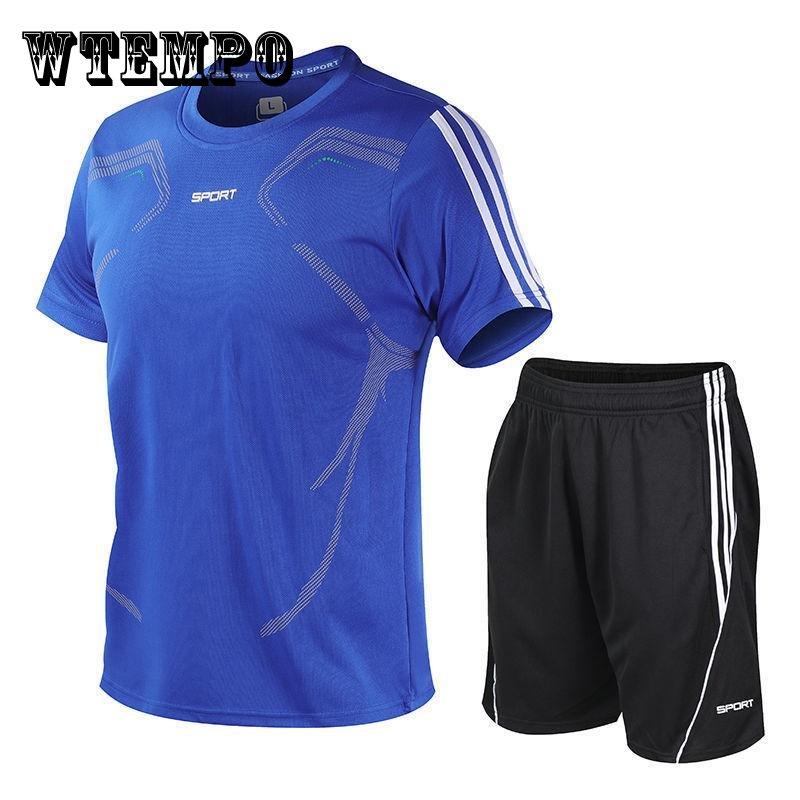 

Летний новый спортивный костюм из ледяного шелка, мужские шорты, футболка с короткими рукавами, быстросохнущая одежда для бега, фитнеса, повседневная тонкая одежда из двух предметов