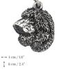 Irish Water Spaniel, Whiptail, Shannon Spaniel - Dog necklace, unique jewellery for the dog fan, unique adder pendant by Art-Dog brand