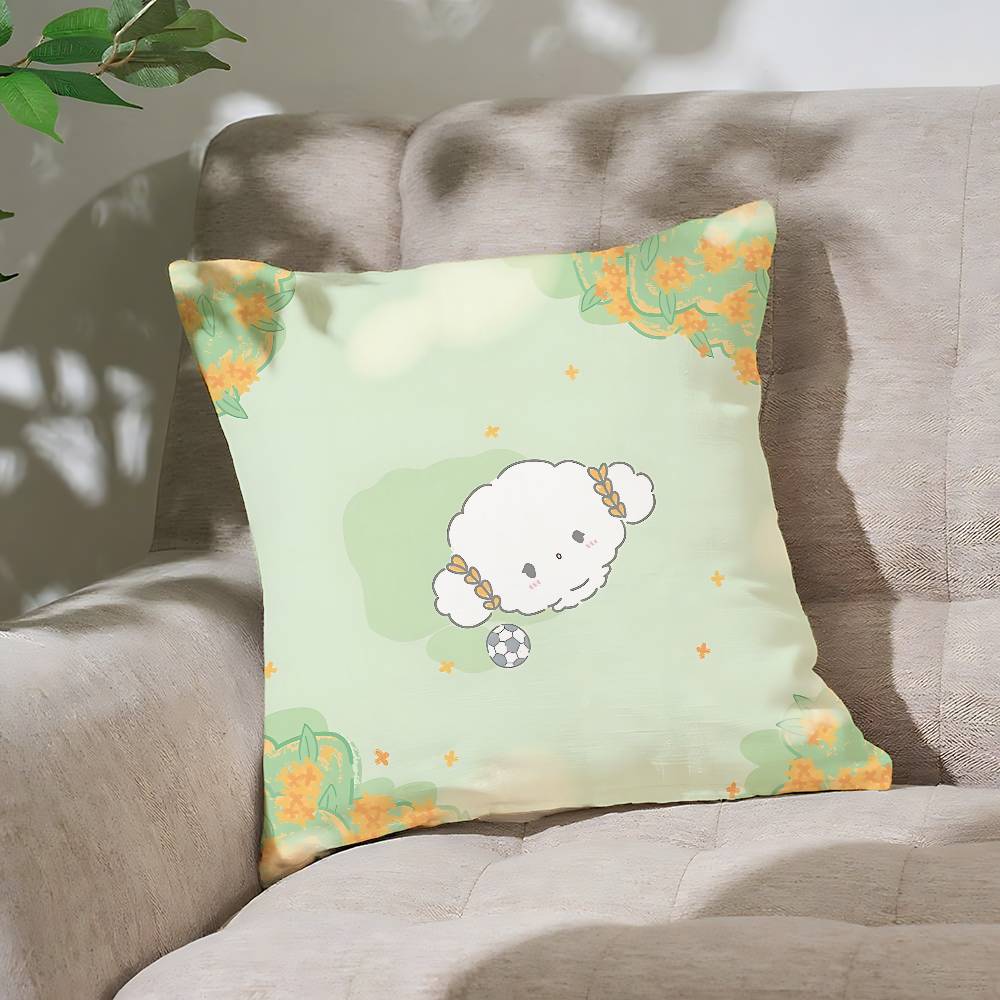 Cute C-COGIMYUN Pillow Case Cushion Cover Soft Cute Throw Pillow Case For Car Sofa Pillowcase Polyester With Zipper