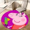 Peppa Pig,Bird Chair Mat Round Rug Office Carpet, Machine Washable, Non Slip, Suitable for Living Rooms, Bedrooms