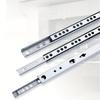 17mm Wide Silent Drawer Slides with Damping Steel Balls Polished Stainless Steel, Industrial Hardware