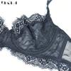 DKGEA Women Sexy Bra Set Plus Size Brassiere Transparent Underwear Lace