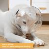 Haustierhaube Beißschutz Atmungsaktiv Verstellbar Katzenmaulkorb Bequem Transparent Katzen Hunde Helm