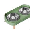 Cat Dog Water Food Bowl Easy to Feeding Dish Raised for Kitten Small Medium Dogs