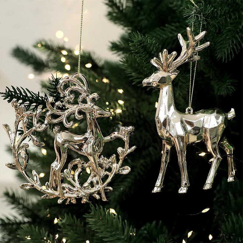1PC Plastic Gifts Elk Holiday Butterfly Christmas Tree Ornaments Party Multiple Options Available