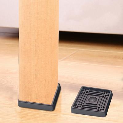 Furniture Caster Cup Round Square Bed Couch Chair Feet Bed Stopper Non-slip Furniture Coaster Mat Anti-Sliding Gripper Hardwood Floor Protector Pad