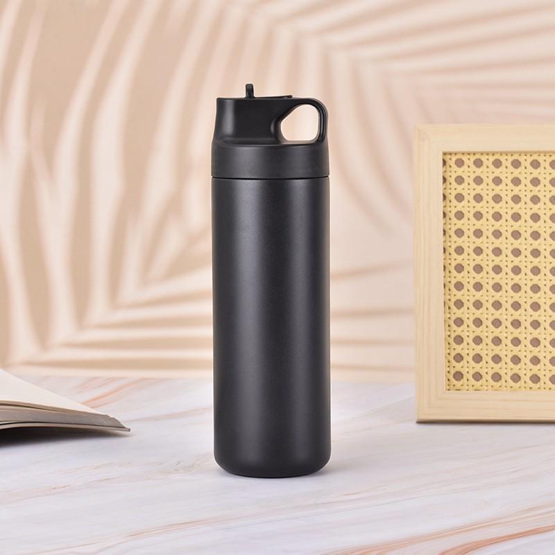 Stainless Steel Vacuum Insulated Travel Mug 550ml Portable Water Bottle Outdoor Sports Camping Hiking