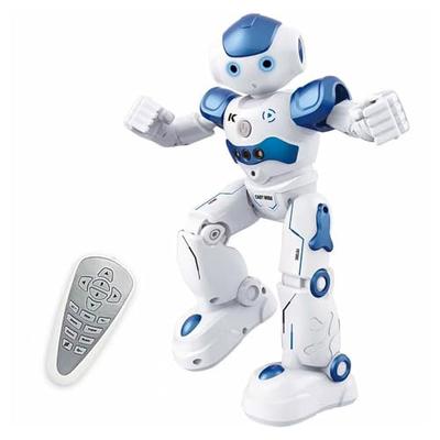 ROBOT PLAZA Robot Toy for Elementary School Kids, Moving, Birthday Gift for Boys and Girls, Educational Toy (Blue)
