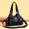 Zachte Leren Crossbody Tas in Locomotiefstijl voor Dames