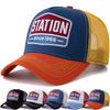 Cappellino da Baseball Unisex Classico con Lettere Stazione Rete per Uomo e Donna Traspirante Streetwear Estivo Cappellino da Camionista