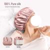 Real 100% Mulberry Silk Sleep Cap, 16 Momme, Double Layer, Adjustable Elastic Band, Postpartum Friendly.