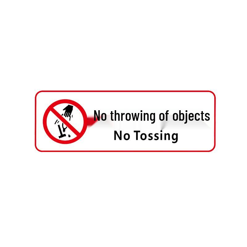 No Littering Warning Sticker 24 x 9 cm