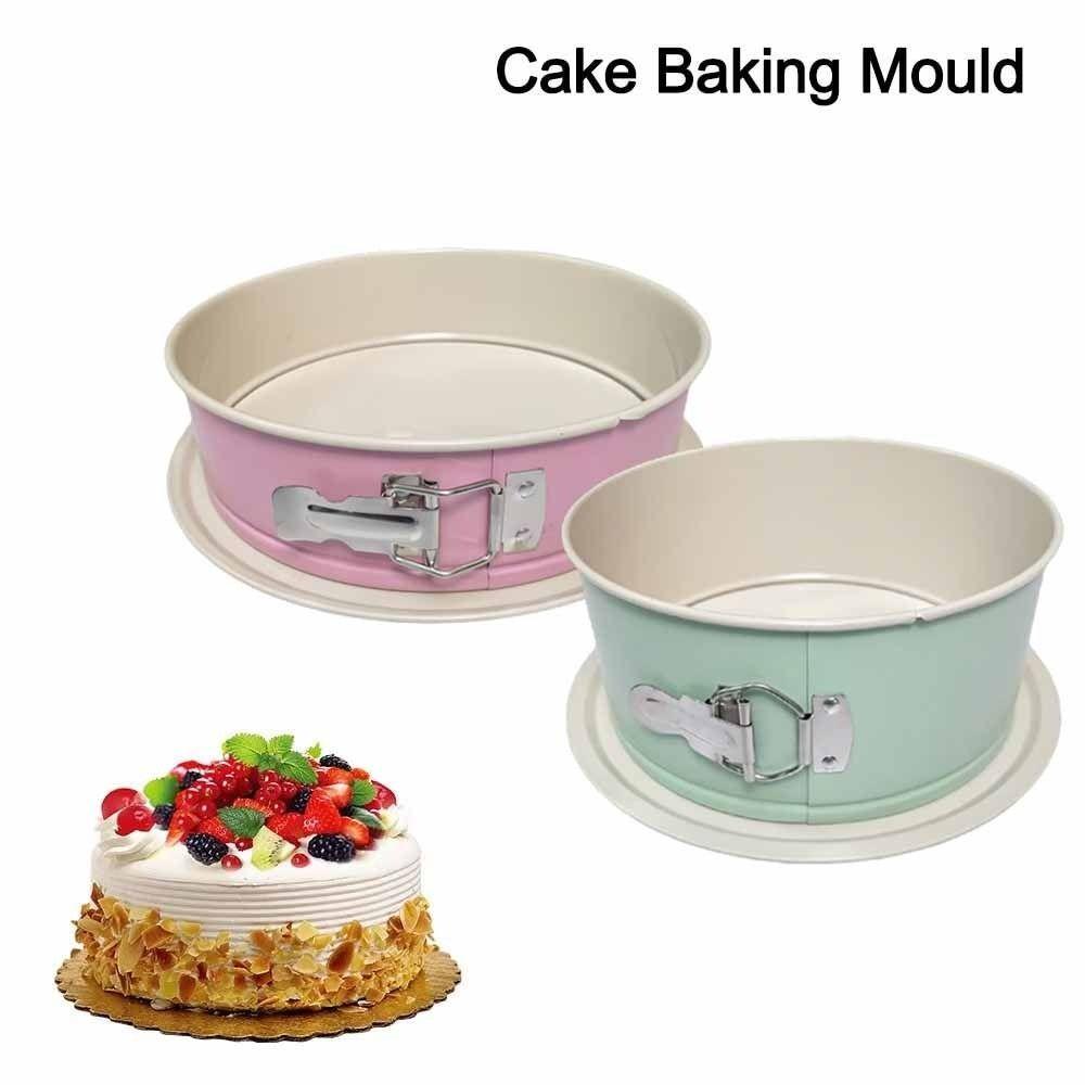 Non-Stick Springform Cake Pan Removable Bottom Cake Embryo Mold Set Round Cake Mould  Cake Making