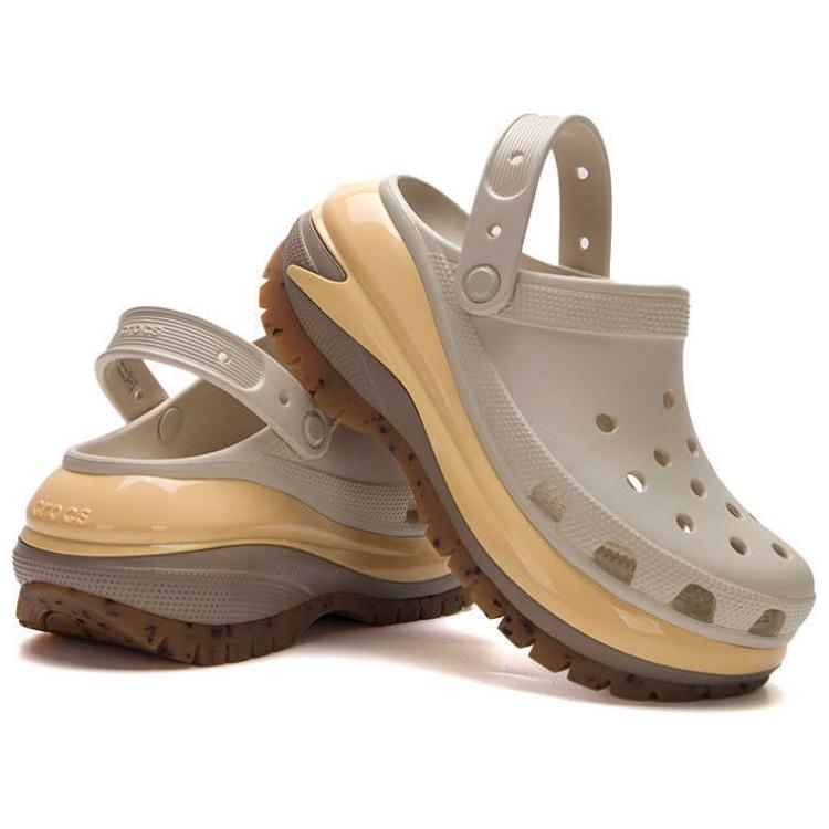 Crocs Mega Crush Clog Almond Tint Unisex Sneakers Cream Multi 207988-0LM