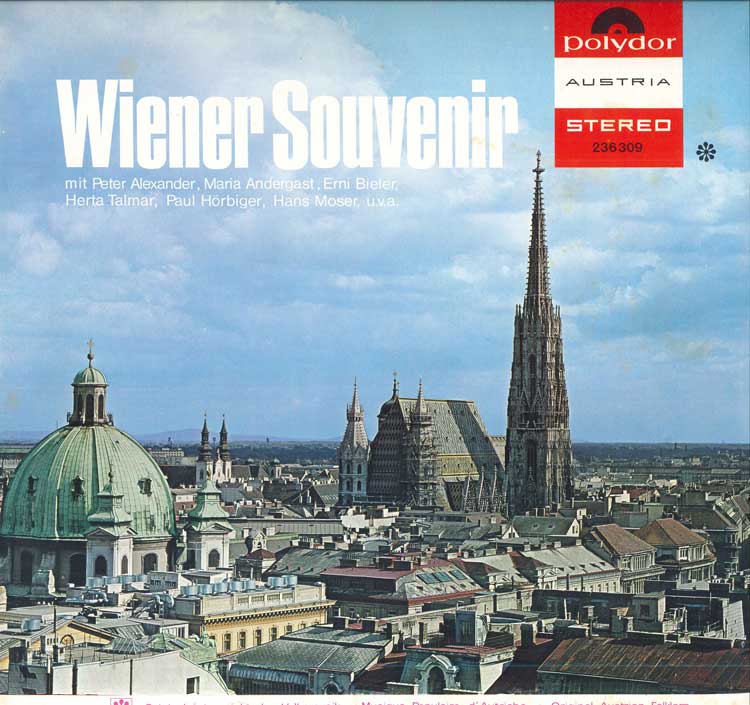 

LP Record VARIOUS - Wiener Souvenir 236309 POLYDOR Austria Classical Used