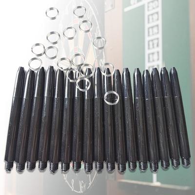 50 Peças/lote Preto Dart Corner Hastes Curtas para Dardos Rosca Haste de Dardos Dardos Dardos Hastes de Dardos de Nylon Conjunto