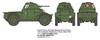 Tamiya 135 Military Collection No.11 French Army 4-Wheel Armored Vehicle AMD35 1940 Plastic Model 32411