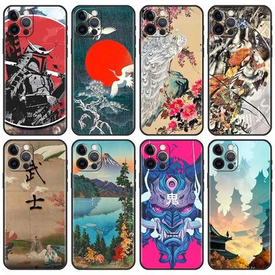 Samurai Japan Art pouzdro na telefon pro iPhone Samsung Galaxy Redmi Xiaomi Oppo OnePlus Note SA 7 8 9 10 11 12 13 14 20 21 22 23 53 54 Pro Max Plus Ultra