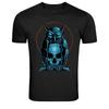 Dark Owl Skull Occult Night Creature Graphic T-Shirt