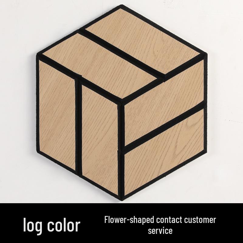 Hexagonal Wood Grain Sound Absorbing Panel for Studio and Piano Room