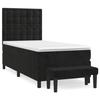 VidaXL Divan Bed with Mattress Black 90x200 Cm Velvet - Model 3138063