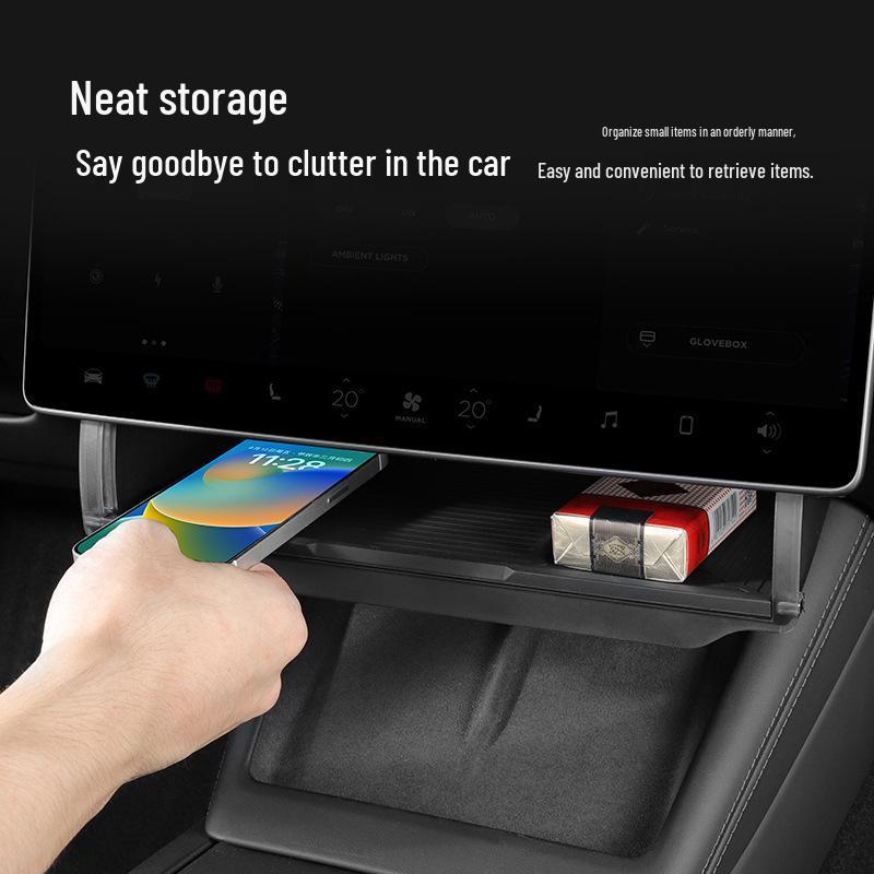 Tesla Model 3 Silicone Pad for Center Console Storage Box - Interior Decoration Accessory