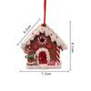 Christmas Small House Pendant Creative Xmas Tree Decorantions Hanging Ornament New Year Gift Home Decor