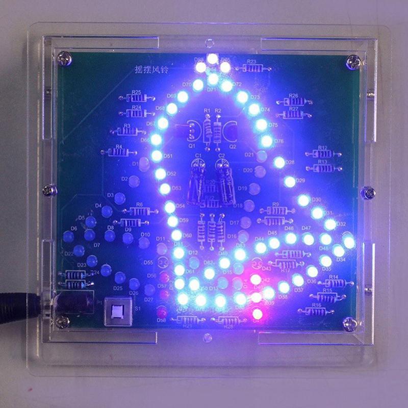 Laboratory Swing Bells Diy Windbell Fun Soldering Electronic Swing Bells Wind Chime Leds Flashing Light Dc Learning Kit