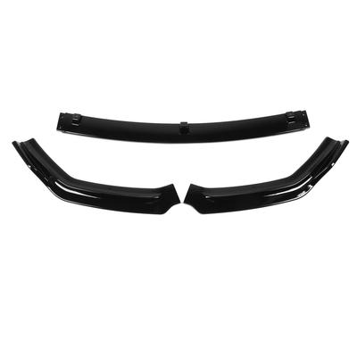 3PCS Front Bumper Lip Body Kit Glossy Black Front Chin Spoiler Splitter Replacement for Kia K3 Forte Cerato 2017 To 2018