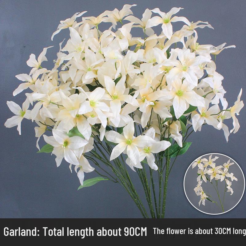 Champagne Silk Flower Wedding Decor - Artificial Ceiling & Aisle Floristry Elements