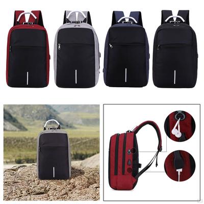 Laptop Backpack College Bookbag Wear Resistant Rucksack Book Bag with USB Port for Office Hiking