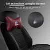High-quality Leather Car Seat Headrest Memory Foam Comfort Pillow Auto Interior For BMW 50th Anniversary E46 E53 E93 X5 E92 E91