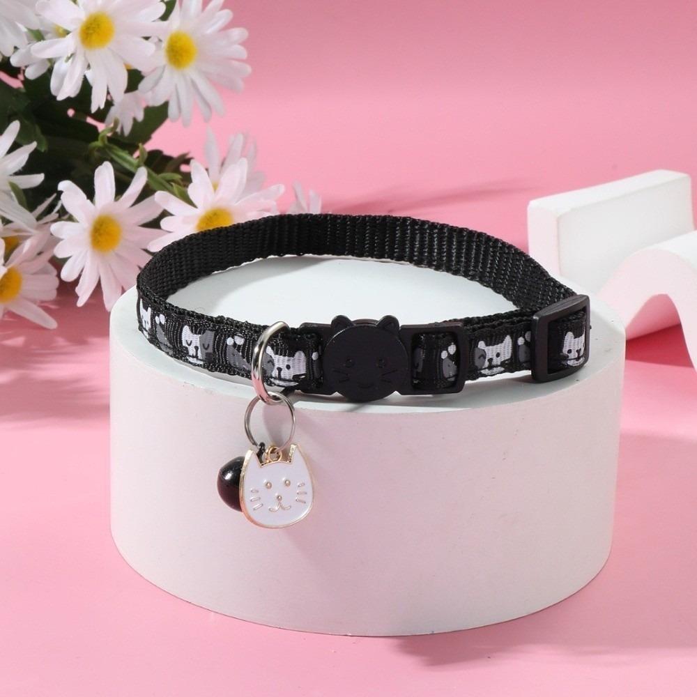 Quick Release Buckle Cat Collars Bell Kitten Necklace Cute Pet Collar For Dogs