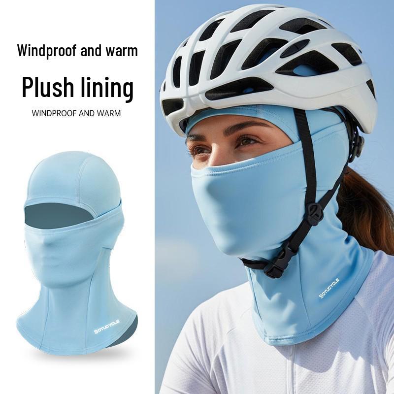 Zimní větruodolná lyžařská a cyklistická obličejová maska a nákrčník