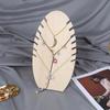 Wood Jewelry Display Stand Desktop Necklace Organizer Rack Storage Holder