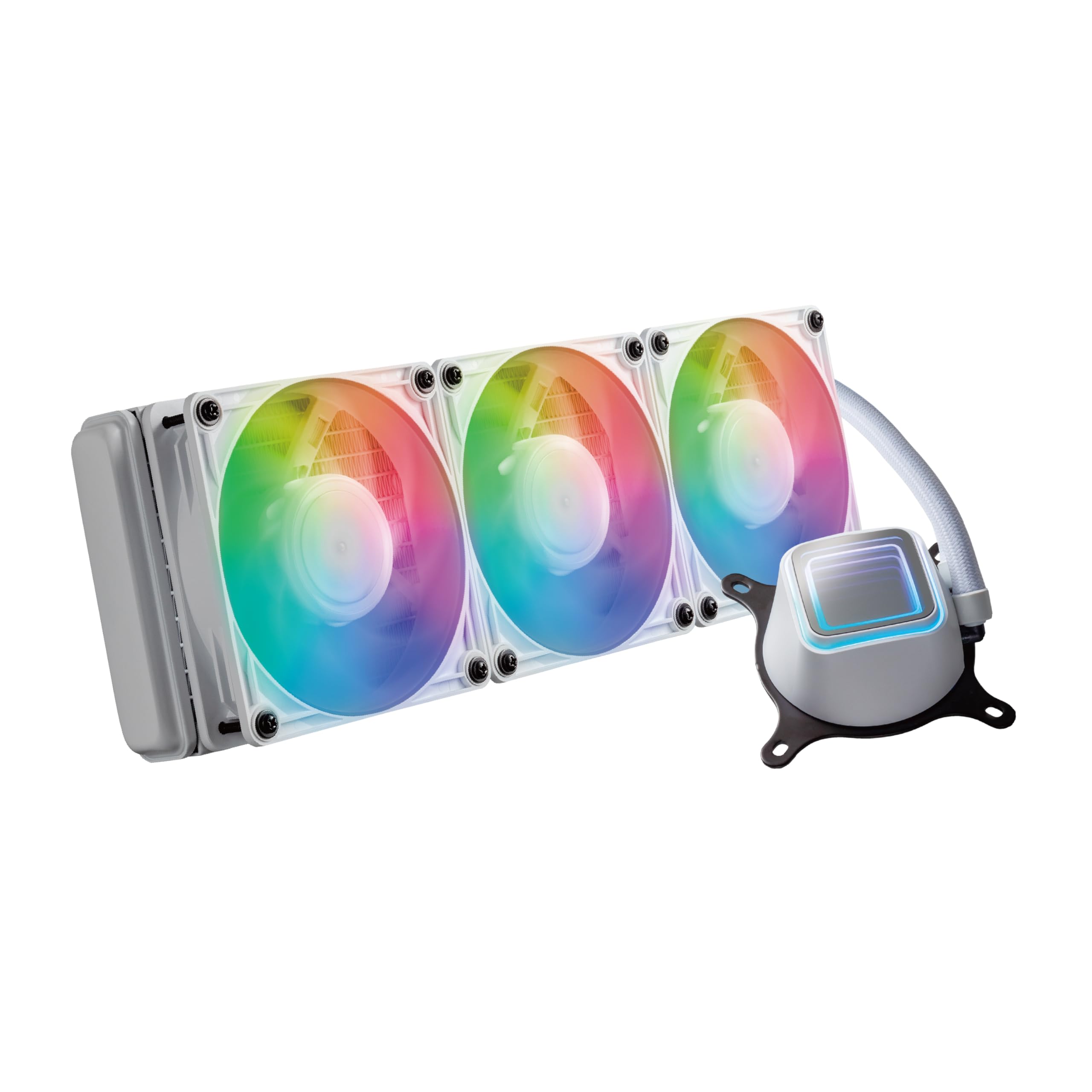 

Kuroutoshikou CPU White 360mm x 120mm PWM with ASETEK All-in-One Water-Cooled Cooler, LED, Model, (3 Fans), Radiator, KURO-AIOWC360L/V2/WHITE