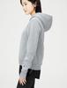 Champion Techweave 3LS Hooded Long Oxford Size M Women's Sweatshirt, CW-WS102, Sleeve, Stretch, Warm, Water-Repellent, One-Point Logo, Gray,