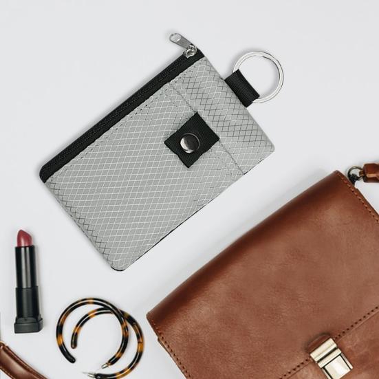 Neck Hanging Card Holder with Lanyard, Transparent ID Sleeve & RFID Blocking Wallet