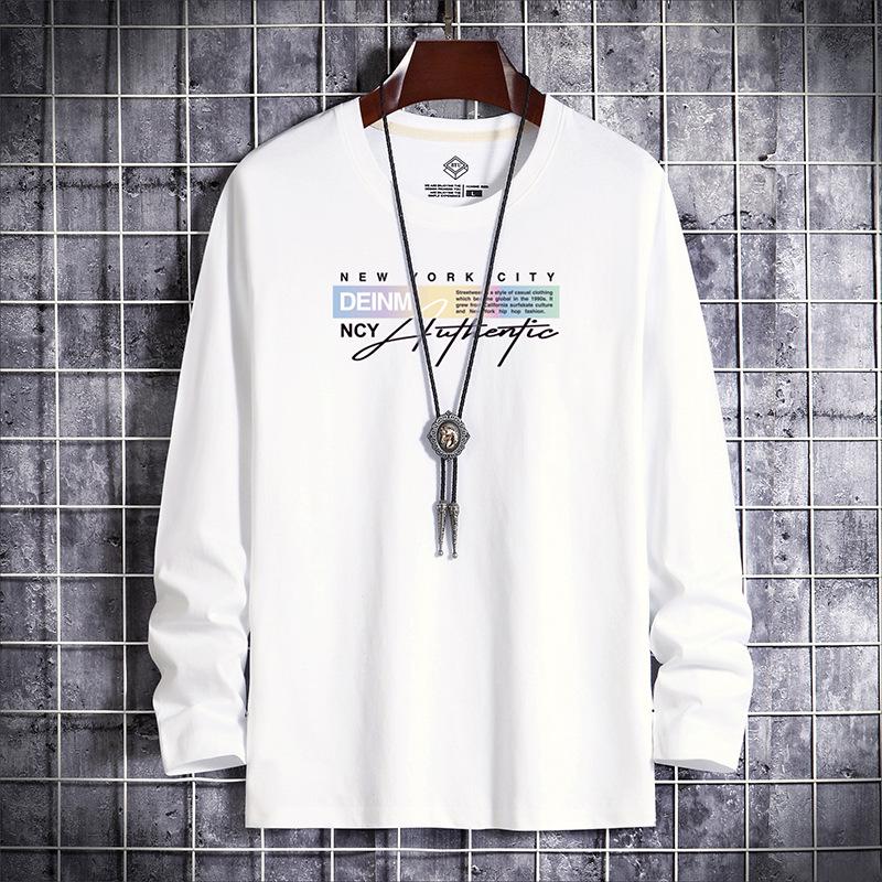 Men's Trendy Long-Sleeve Pure Cotton Sweatshirt - Spring/Autumn 2022