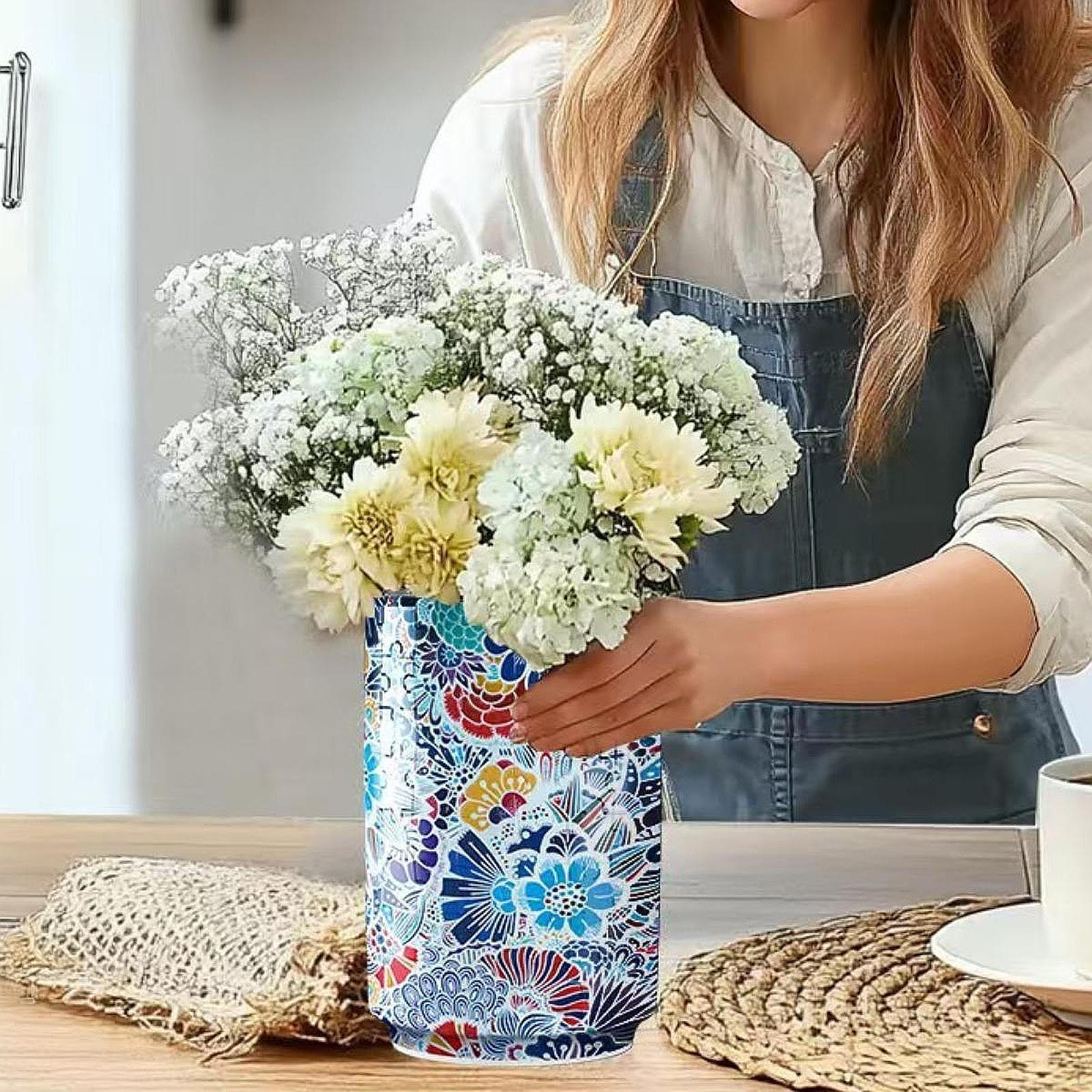 

3D головоломка ваза для цветов DIY сборка с чашкой для воды креативный пазл цветочный контейнер для Style D