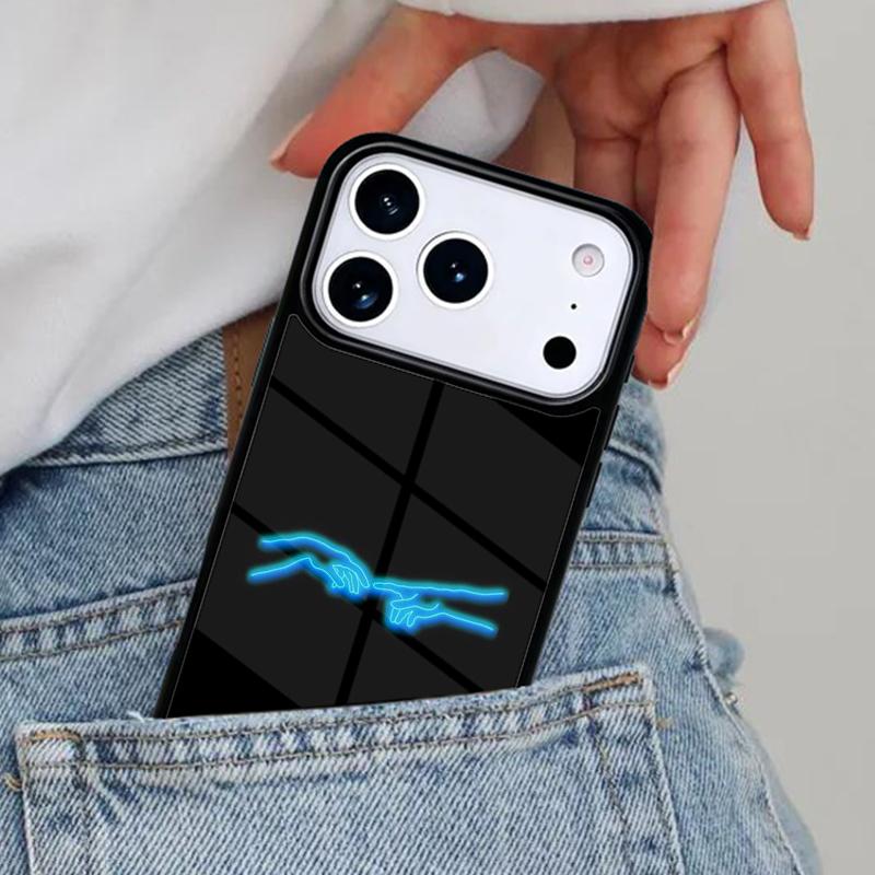 Neon Light Aesthetic Art Phone Case for iPhone 17ProMax 12 13 14 15 16e 17 Pro Max Plus Air Cover
