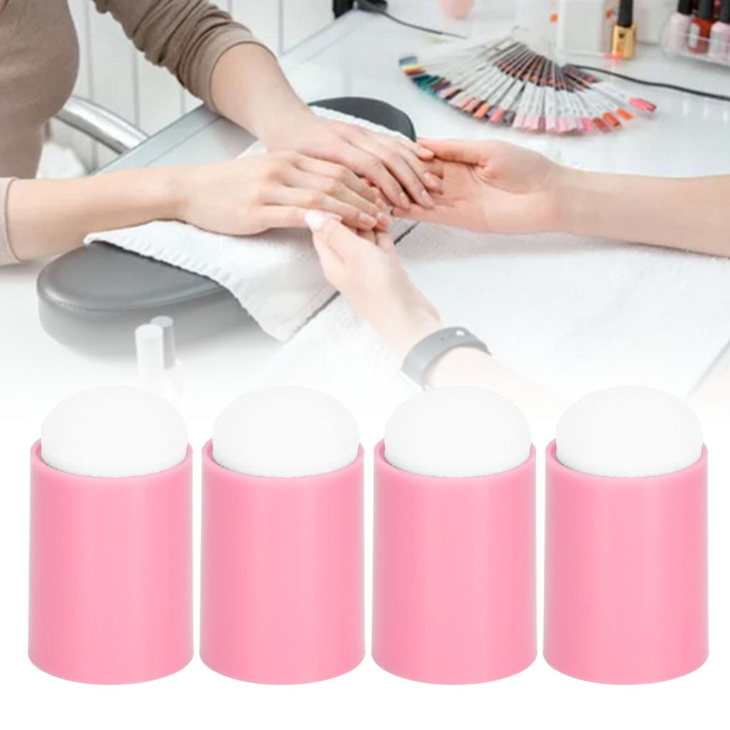 50pcs Ink Pad Smudge Sponge Multipurpose Soft Flexible Lightweight Finger Sponge Daubers for Home Nail Salon