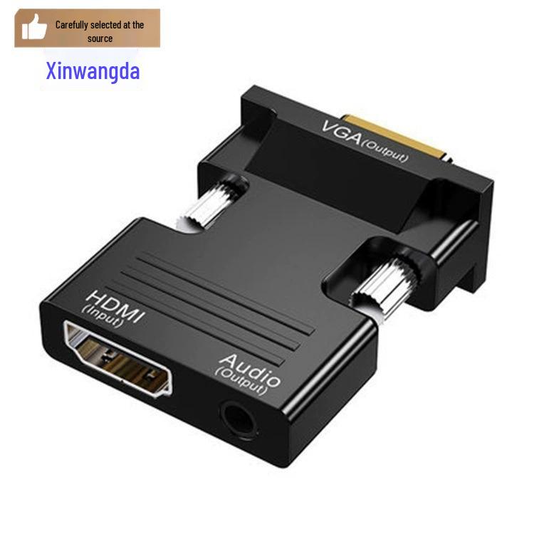 HDTV To VGA Converter with Audio - Female To Male Adapter for Computers and Projectors